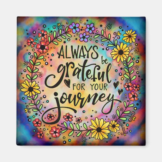 Dankbar für Ihre Reise Magnet (Vorne)