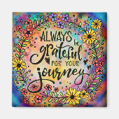 Dankbar für Ihre Reise Magnet (Vorne)