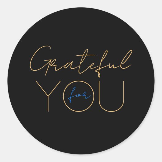 Dankbar für Ihren Aufkleber (Vorderseite)