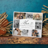 Dankbar für jeden Moment FotoCollage Fotoplatte (Seite)