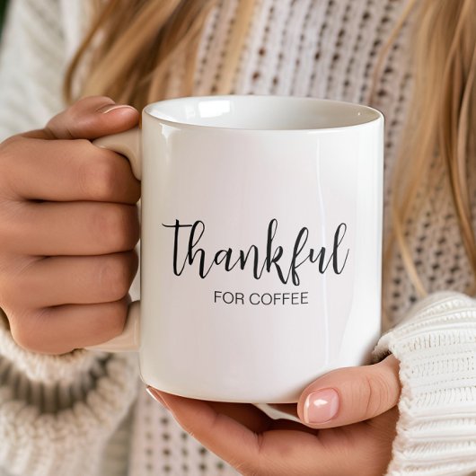 Dankbar für Kaffee Kaffeetasse