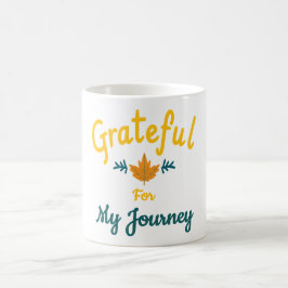 Dankbar für meine Reise individuell anpassbar Kaffeetasse