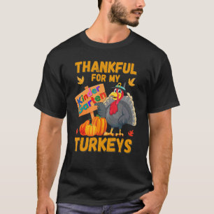 Dankbar Für Meinen Kindergarten Truthahn Lehrer Da T-Shirt