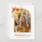 Dankbar für Sie, Erntedank Foto Grußkarte Dankeskarte (Vorderseite)