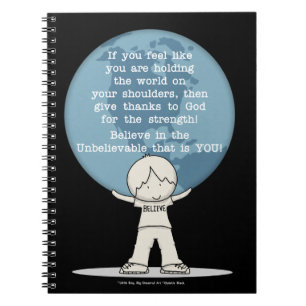 Dankbar für Stärke Notizblock