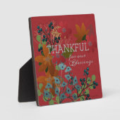 Dankbar für unser Glück | BLUME Fotoplatte (Vorderseite)