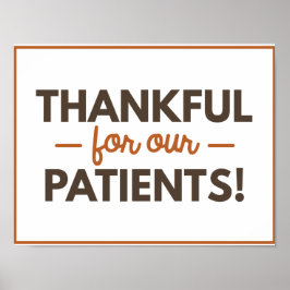 Dankbar für unser Patientenplakat Poster