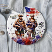 Dankbar für unsere Veteranen Button (Beispiel)
