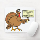 Dankbar für Vegetarier Mousepad (Mit Mouse)