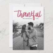 Dankbar gebürstet | Erntedank-Fotokarte Feiertagskarte (Vorderseite)