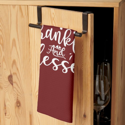 Dankbar Geschenk gesegnet Küchentuch (Drittel gefaltet)