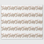 Dankbar Geschenkpapier (Flach)