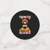 Dankbar Gesegnet 23 US Maple November Erntedank Konfetti (Klein Vorderseite)