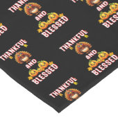 Dankbar Gesegnet 23 US Maple November Erntedank Kurzer Tischläufer (Ecke)