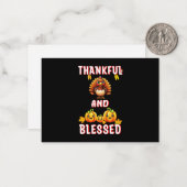 Dankbar Gesegnet 23 US Maple November Erntedank Mitteilungskarte (Vorderseite/Rückseite Beispiel)