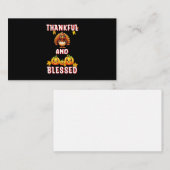 Dankbar Gesegnet 23 US Maple November Erntedank Mitteilungskarte (Vorne/Hinten)