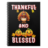 Dankbar Gesegnet 23 US Maple November Erntedank Notizblock (Vorderseite)