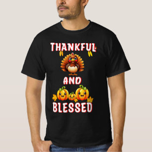 Dankbar Gesegnet 23 US Maple November Erntedank T-Shirt