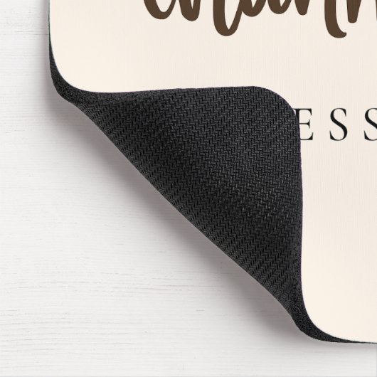 dankbar, gesegnet botanisch mousepad (Ecke)