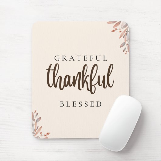 dankbar, gesegnet botanisch mousepad (Mit Mouse)
