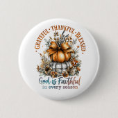 dankbar, gesegnet button (Vorderseite)