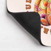 Dankbar, gesegnet, dankbar, blumenkürbis mousepad (Ecke)