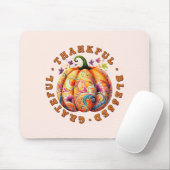 Dankbar, gesegnet, dankbar, blumenkürbis mousepad (Mit Mouse)