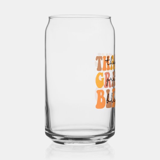 Dankbar, gesegnet dosenglas (Rechts)