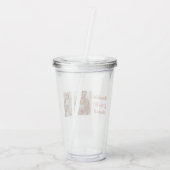 Dankbar, gesegnet | Drei FotoCollage Acryltrinkbecher (Rückseite)