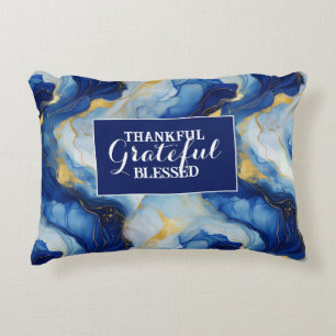 Dankbar gesegnet: Ein luxuriöser Marbleied Dekokissen