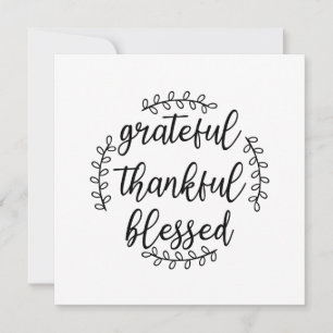 dankbar, gesegnet einladung