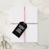 DANKBAR GESEGNET & ERDÄPFELPÜREE-SÜCHTIG GESCHENKANHÄNGER (Mit Garn)