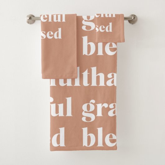 Dankbar, gesegnet | ERNTEDANK Badhandtuch Set (Insitu)