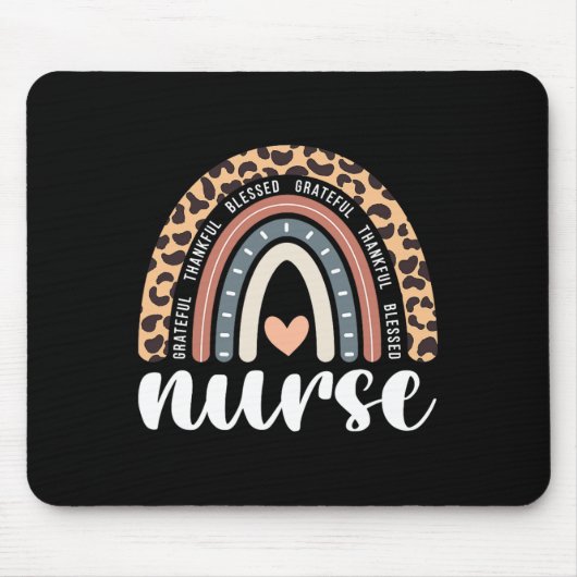 Dankbar, gesegnet, Erntedank der Krankenschwester Mousepad (Vorne)