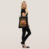 Dankbar, gesegnet Erntedank der Türkei Tasche (Am Model)