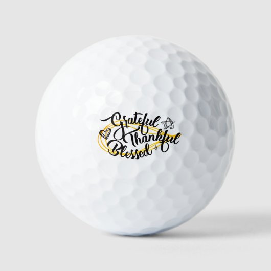 Dankbar, gesegnet Erntedank Geschenke Golfball (Vorderseite)