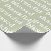 Dankbar, gesegnet | ERNTEDANK Geschenkpapier (Ecke)