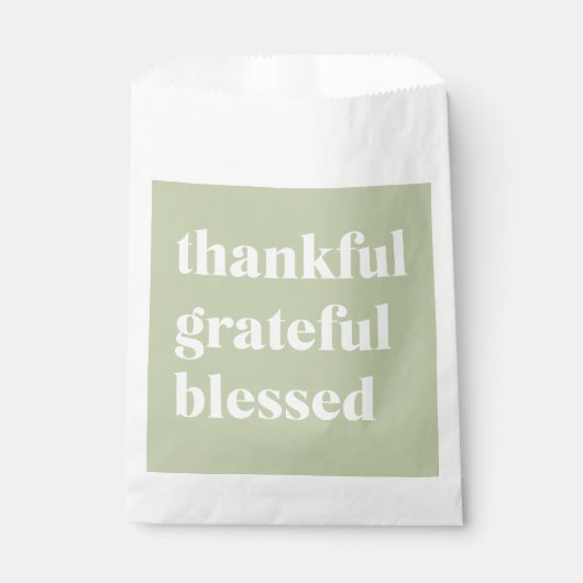 Dankbar, gesegnet | ERNTEDANK Geschenktütchen (Vorderseite)