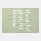 Dankbar, gesegnet | ERNTEDANK Geschirrtuch (Horizontal)