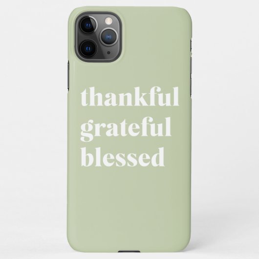 Dankbar, gesegnet | ERNTEDANK iPhone Hülle (Rückseite)