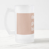 Dankbar, gesegnet | ERNTEDANK Mattglas Bierglas (Links)