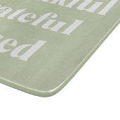 Dankbar, gesegnet | ERNTEDANK Schneidebrett (Ecke)