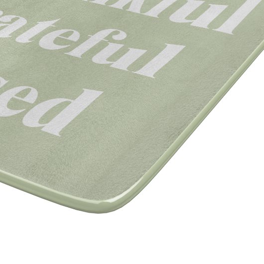 Dankbar, gesegnet | ERNTEDANK Schneidebrett (Ecke)