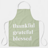Dankbar, gesegnet | ERNTEDANK Schürze (Vorderseite)