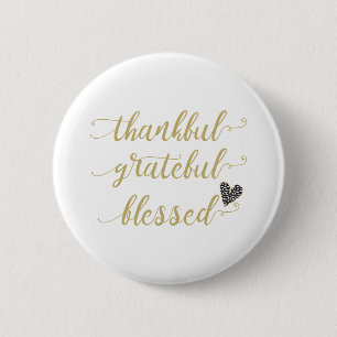 dankbar gesegnet Erntedank Urlaub Button