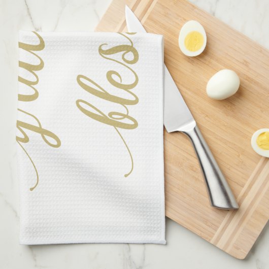 dankbar gesegnet Erntedank Urlaub Handtuch (Viertel Falte)