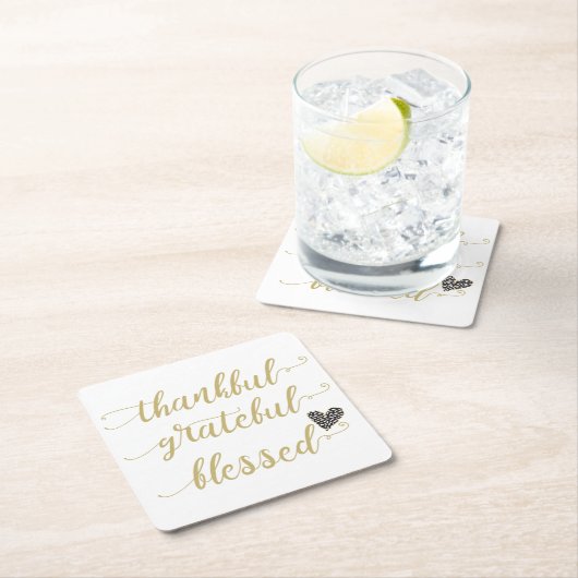 dankbar gesegnet Erntedank Urlaub Rechteckiger Pappuntersetzer (Vor Ort)