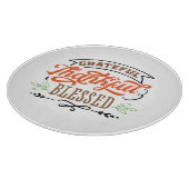 dankbar gesegnet Erntedank Urlaub Schneidebrett (Ecke)