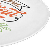 dankbar gesegnet Erntedank Urlaub Schneidebrett (Ecke)