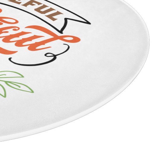 dankbar gesegnet Erntedank Urlaub Schneidebrett (Ecke)